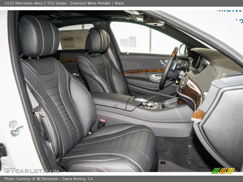 Diamond White Metallic / Black 2015 Mercedes-Benz S 550 Sedan