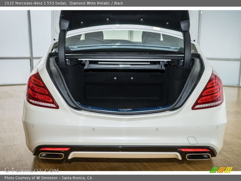 Diamond White Metallic / Black 2015 Mercedes-Benz S 550 Sedan