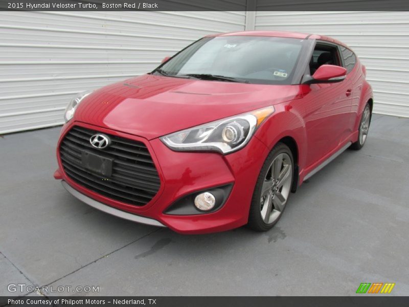 Boston Red / Black 2015 Hyundai Veloster Turbo