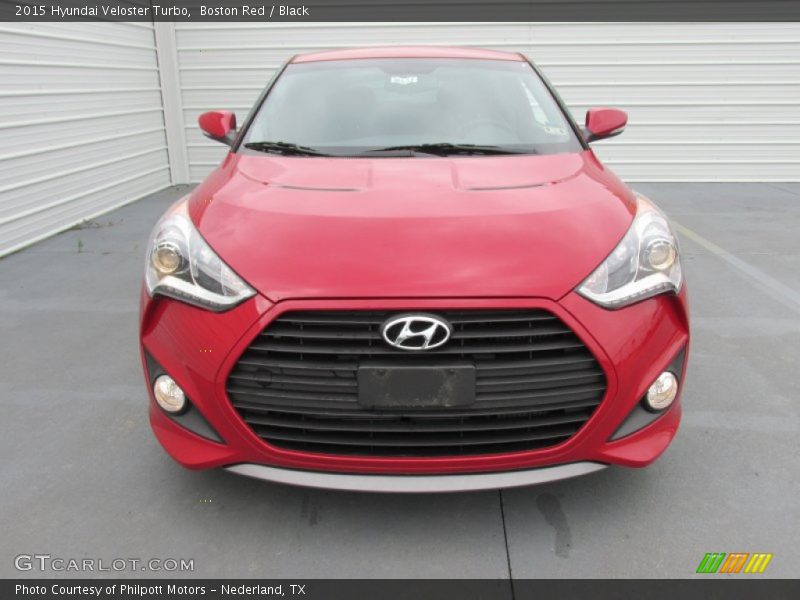 Boston Red / Black 2015 Hyundai Veloster Turbo