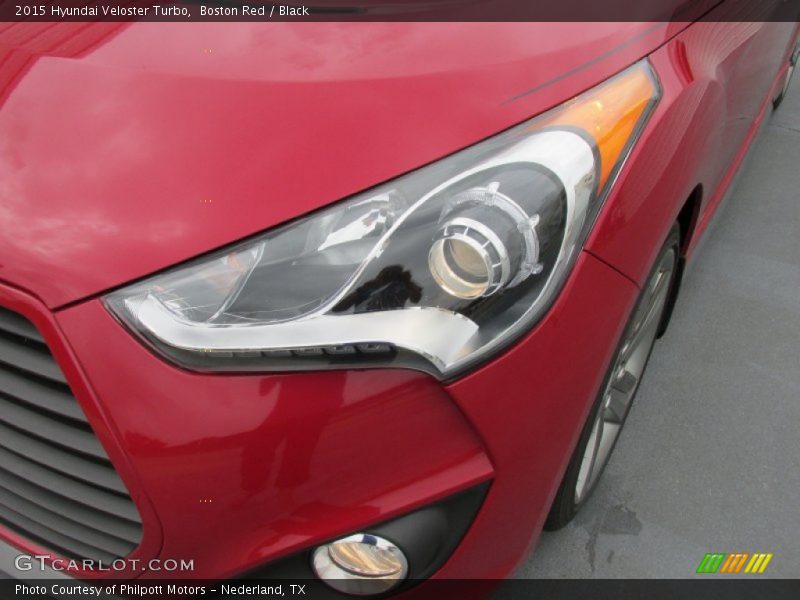 Boston Red / Black 2015 Hyundai Veloster Turbo