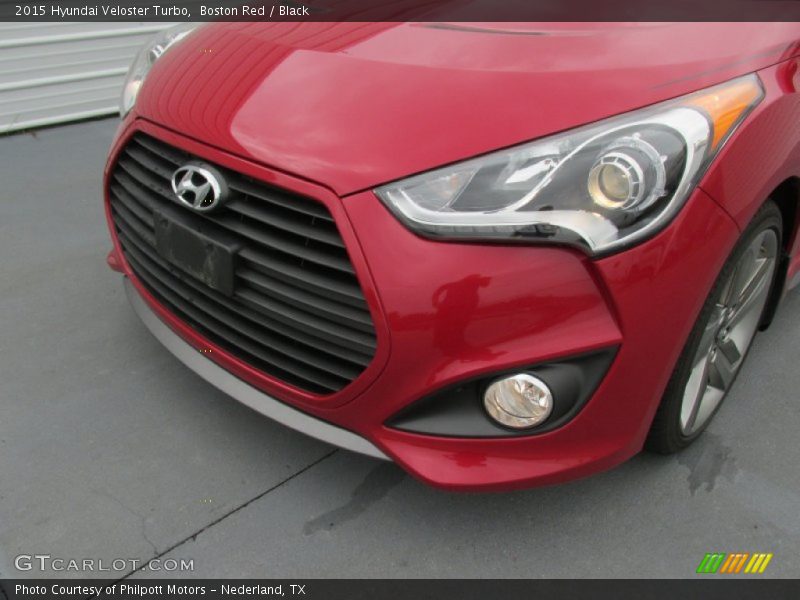 Boston Red / Black 2015 Hyundai Veloster Turbo