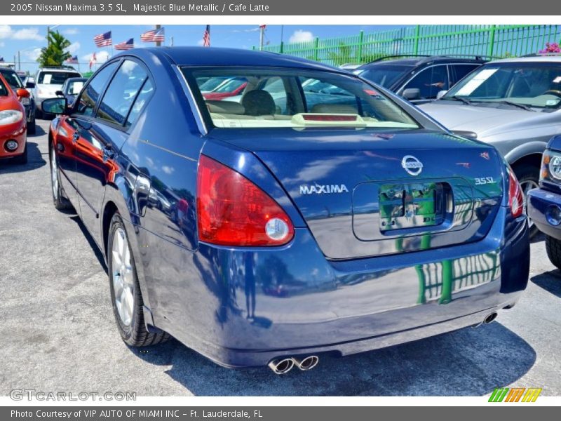 Majestic Blue Metallic / Cafe Latte 2005 Nissan Maxima 3.5 SL