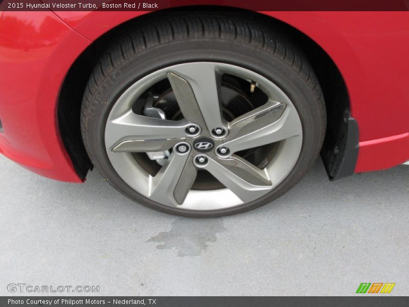Boston Red / Black 2015 Hyundai Veloster Turbo