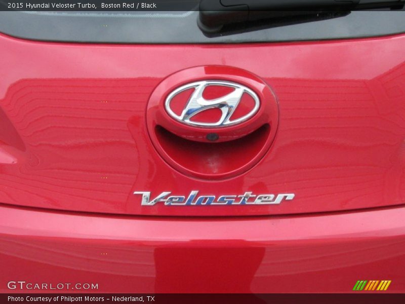 Boston Red / Black 2015 Hyundai Veloster Turbo