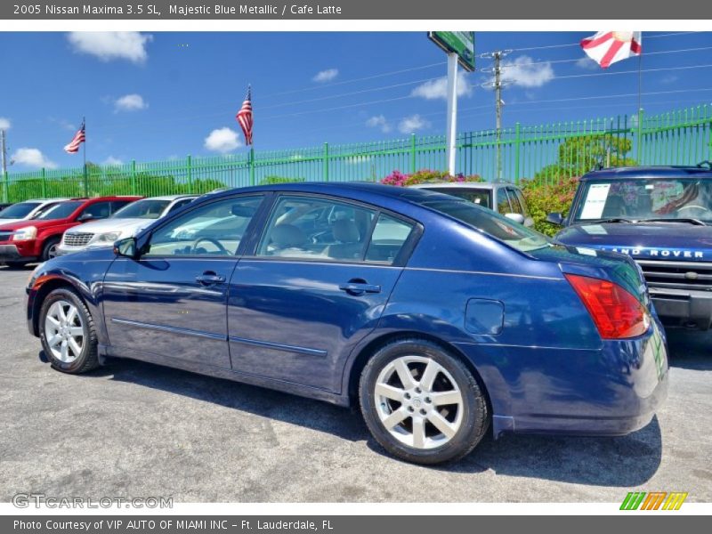 Majestic Blue Metallic / Cafe Latte 2005 Nissan Maxima 3.5 SL