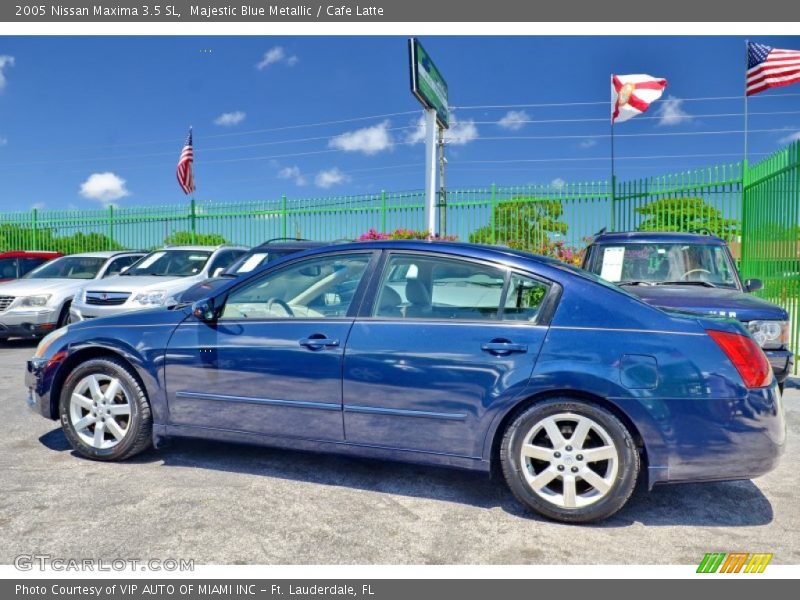 Majestic Blue Metallic / Cafe Latte 2005 Nissan Maxima 3.5 SL