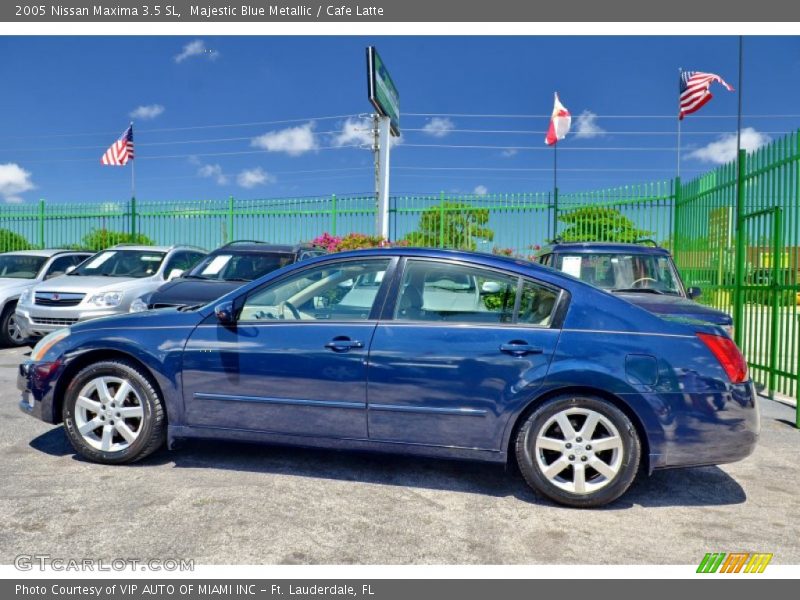 Majestic Blue Metallic / Cafe Latte 2005 Nissan Maxima 3.5 SL