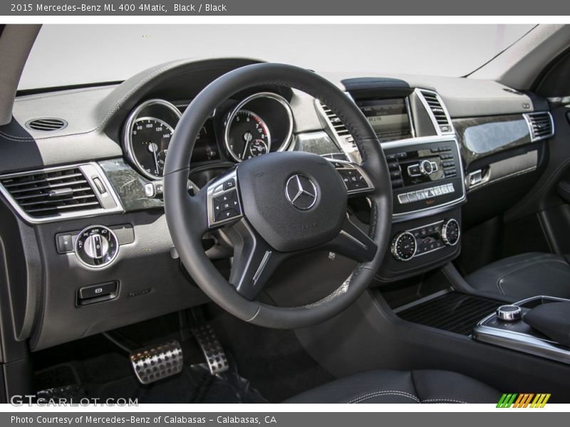 Black / Black 2015 Mercedes-Benz ML 400 4Matic
