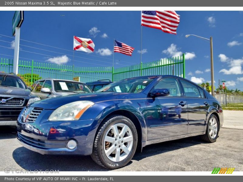 Majestic Blue Metallic / Cafe Latte 2005 Nissan Maxima 3.5 SL