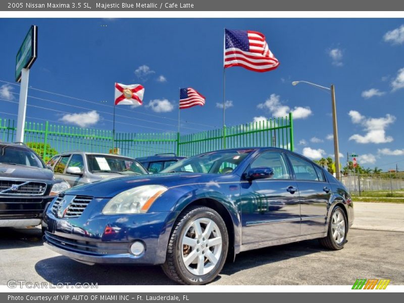 Majestic Blue Metallic / Cafe Latte 2005 Nissan Maxima 3.5 SL