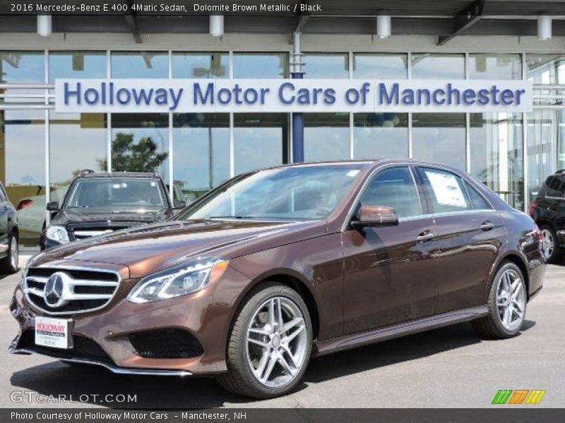 Dolomite Brown Metallic / Black 2016 Mercedes-Benz E 400 4Matic Sedan