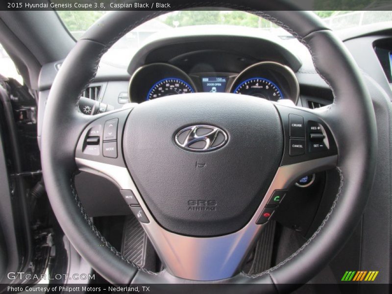 Caspian Black / Black 2015 Hyundai Genesis Coupe 3.8