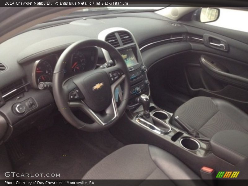 Atlantis Blue Metallic / Jet Black/Titanium 2014 Chevrolet Malibu LT