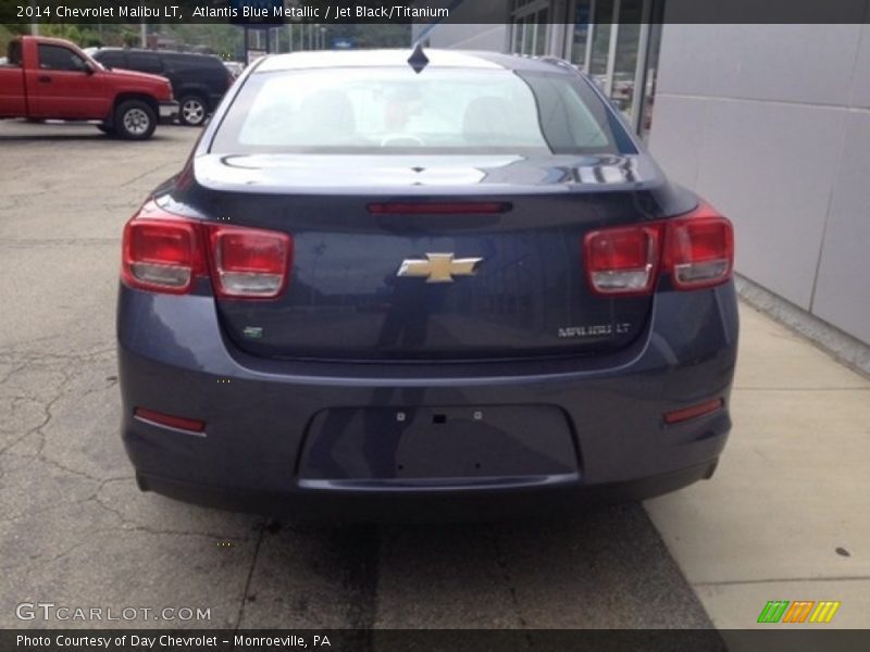 Atlantis Blue Metallic / Jet Black/Titanium 2014 Chevrolet Malibu LT