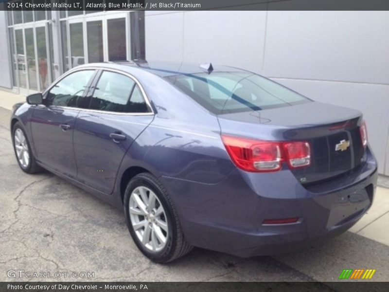 Atlantis Blue Metallic / Jet Black/Titanium 2014 Chevrolet Malibu LT