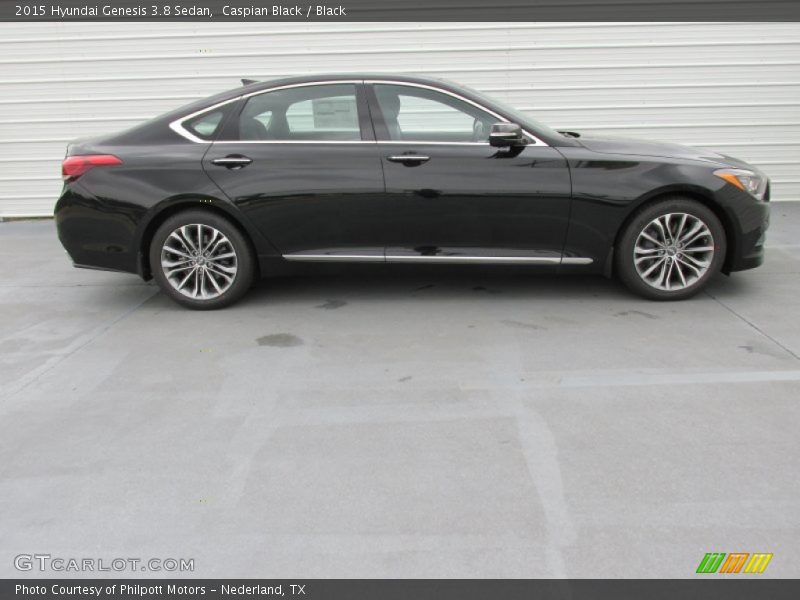 Caspian Black / Black 2015 Hyundai Genesis 3.8 Sedan