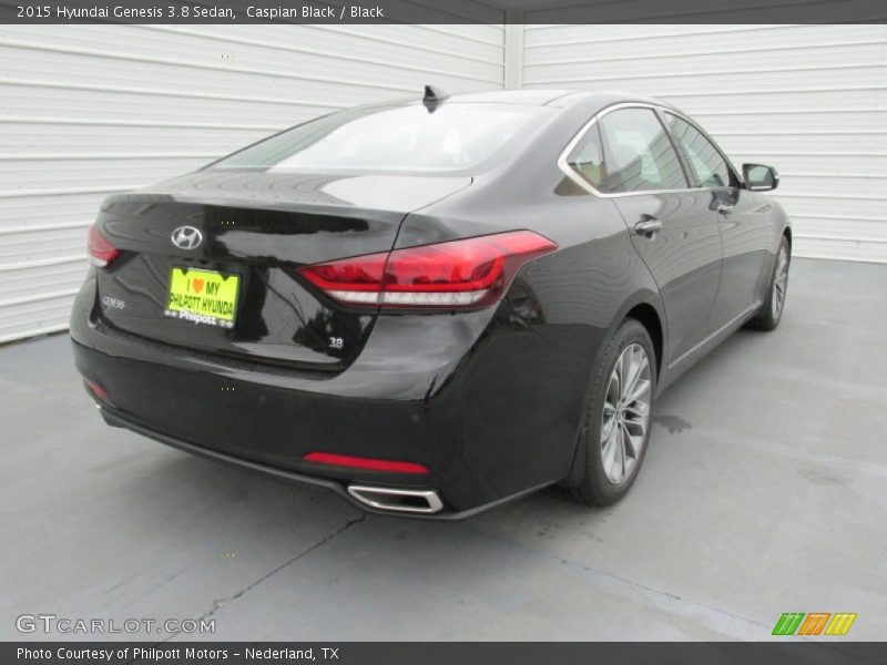Caspian Black / Black 2015 Hyundai Genesis 3.8 Sedan