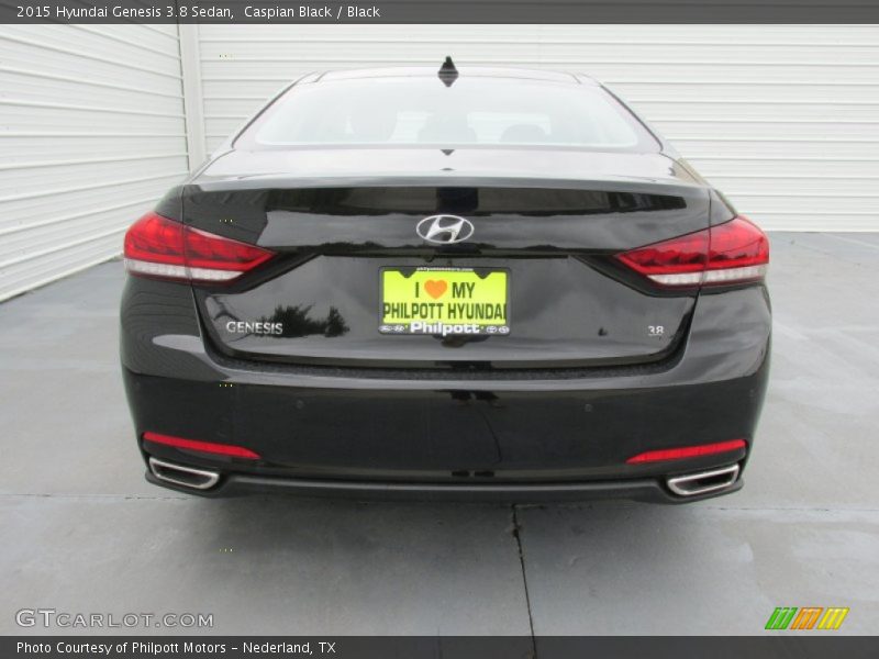 Caspian Black / Black 2015 Hyundai Genesis 3.8 Sedan