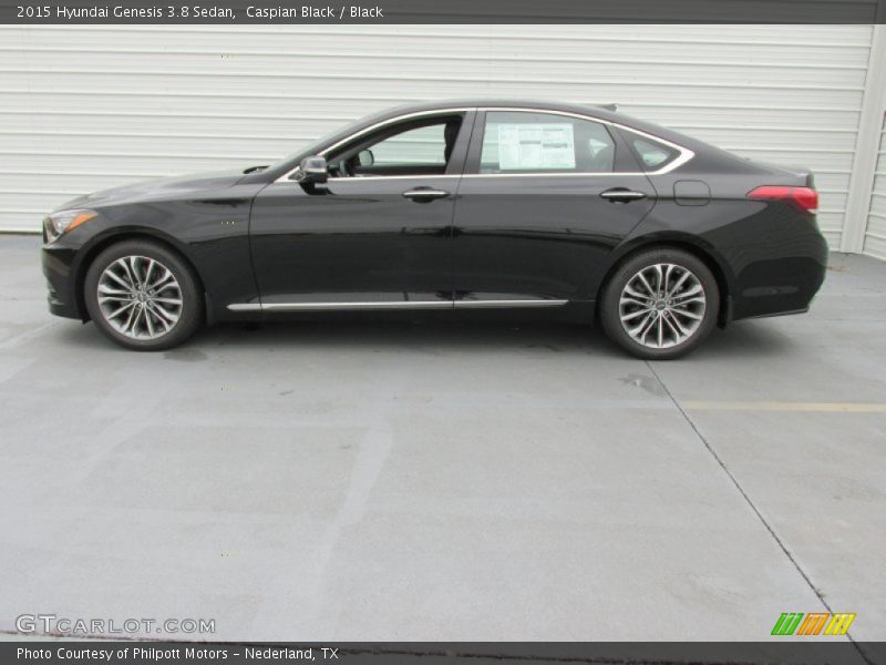 Caspian Black / Black 2015 Hyundai Genesis 3.8 Sedan