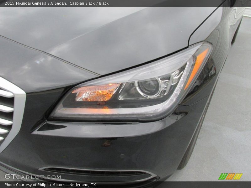 Caspian Black / Black 2015 Hyundai Genesis 3.8 Sedan