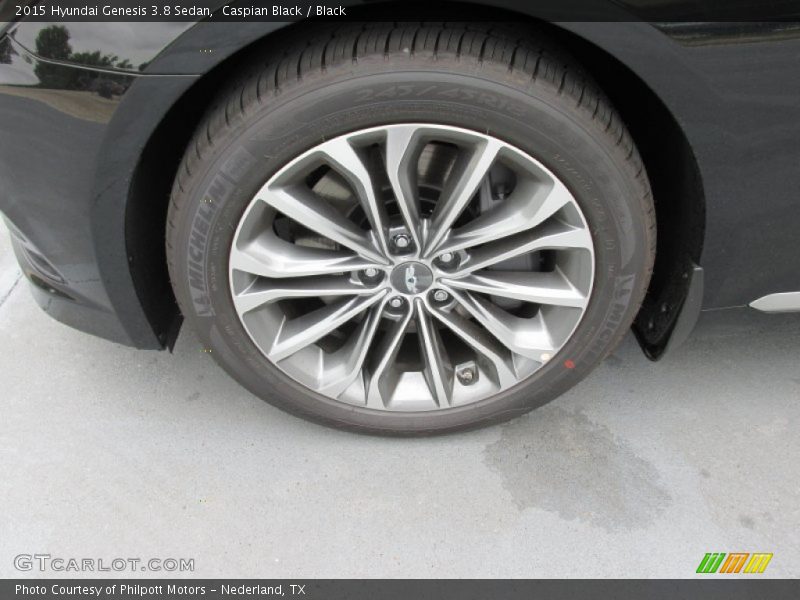 Caspian Black / Black 2015 Hyundai Genesis 3.8 Sedan