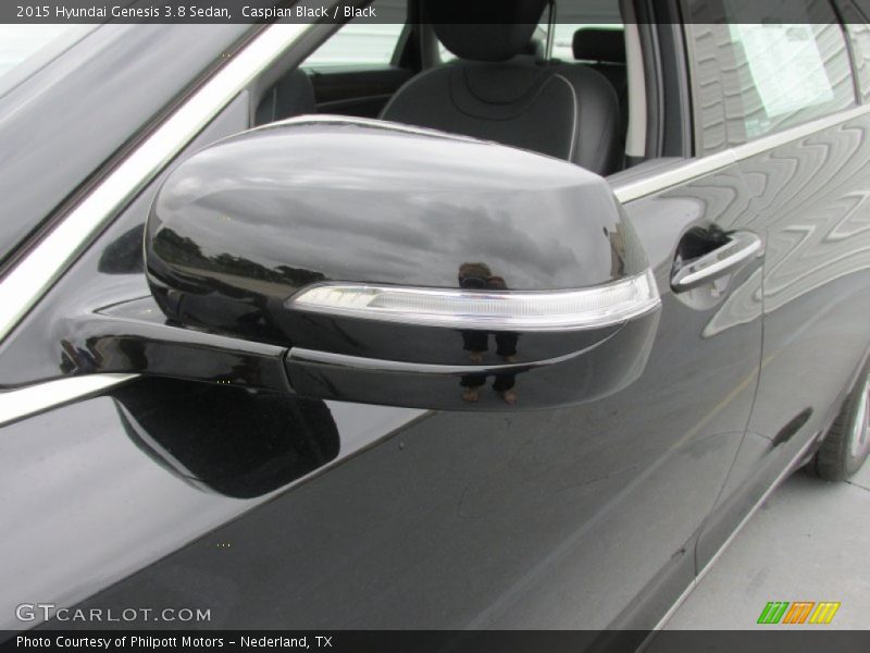 Caspian Black / Black 2015 Hyundai Genesis 3.8 Sedan
