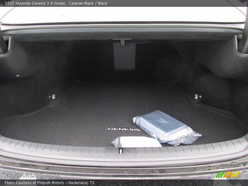 Caspian Black / Black 2015 Hyundai Genesis 3.8 Sedan