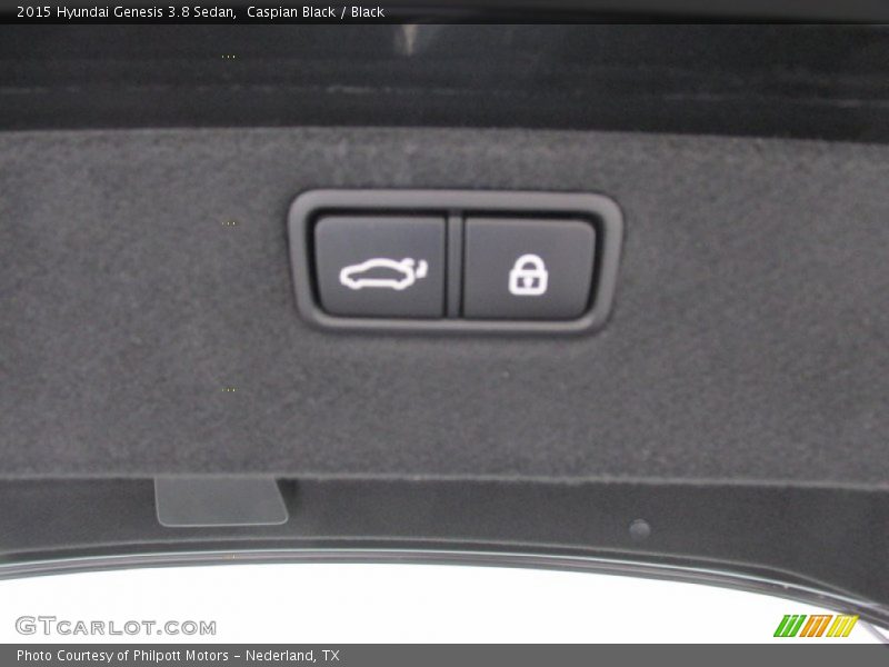 Caspian Black / Black 2015 Hyundai Genesis 3.8 Sedan