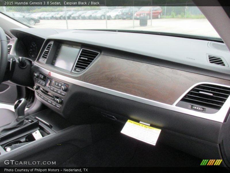 Caspian Black / Black 2015 Hyundai Genesis 3.8 Sedan