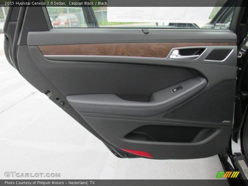 Caspian Black / Black 2015 Hyundai Genesis 3.8 Sedan