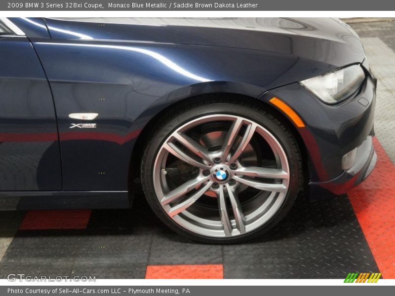 Monaco Blue Metallic / Saddle Brown Dakota Leather 2009 BMW 3 Series 328xi Coupe
