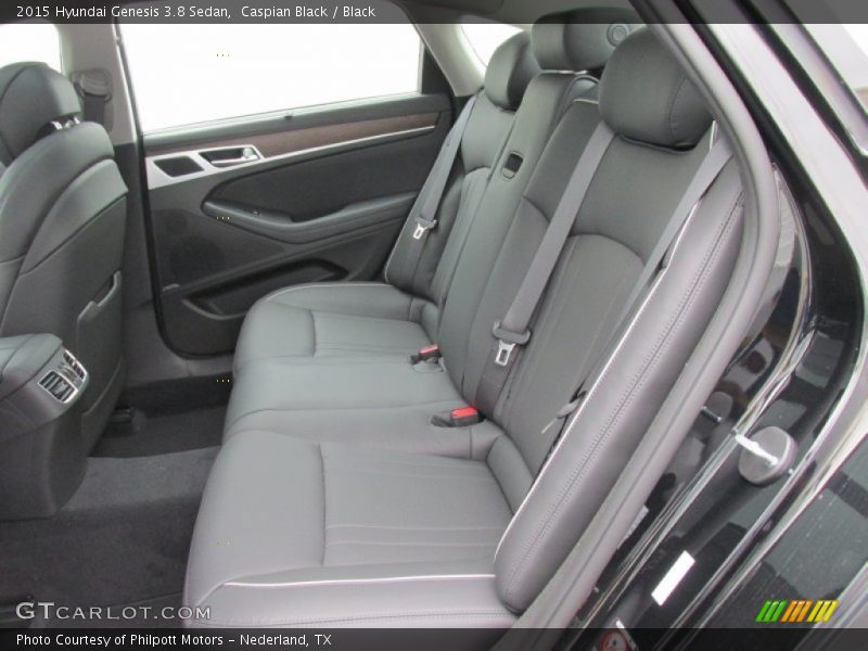 Caspian Black / Black 2015 Hyundai Genesis 3.8 Sedan