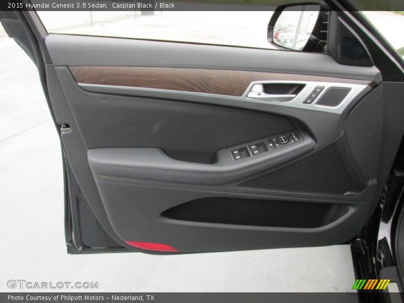 Caspian Black / Black 2015 Hyundai Genesis 3.8 Sedan