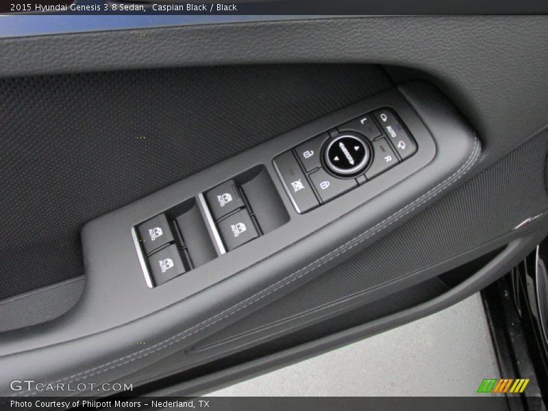 Caspian Black / Black 2015 Hyundai Genesis 3.8 Sedan