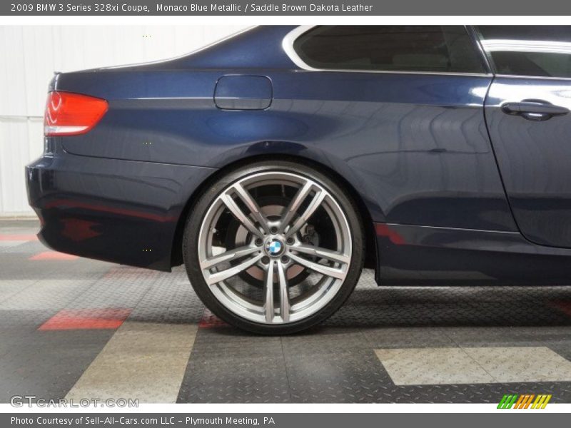 Monaco Blue Metallic / Saddle Brown Dakota Leather 2009 BMW 3 Series 328xi Coupe