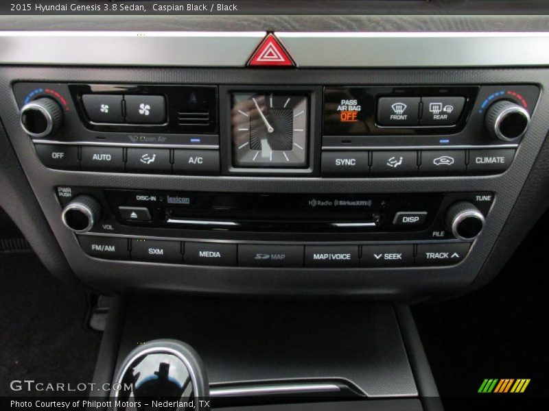 Caspian Black / Black 2015 Hyundai Genesis 3.8 Sedan