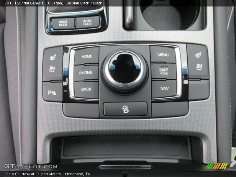 Caspian Black / Black 2015 Hyundai Genesis 3.8 Sedan