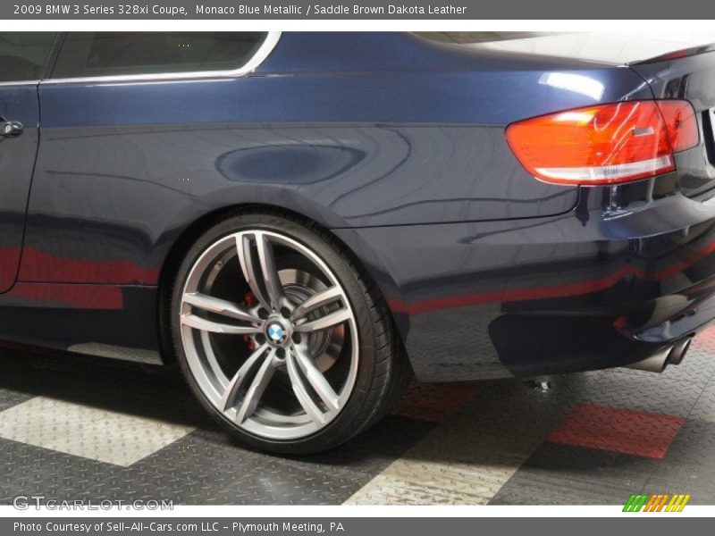 Monaco Blue Metallic / Saddle Brown Dakota Leather 2009 BMW 3 Series 328xi Coupe