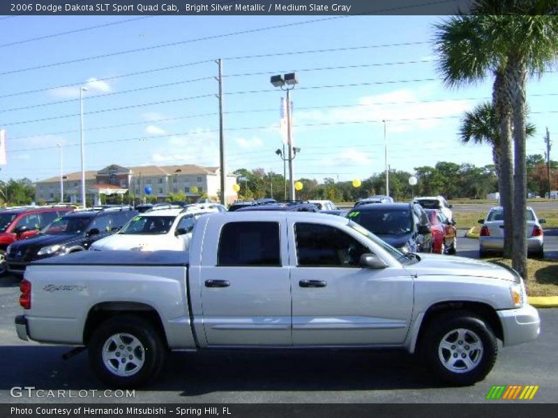 Bright Silver Metallic / Medium Slate Gray 2006 Dodge Dakota SLT Sport Quad Cab