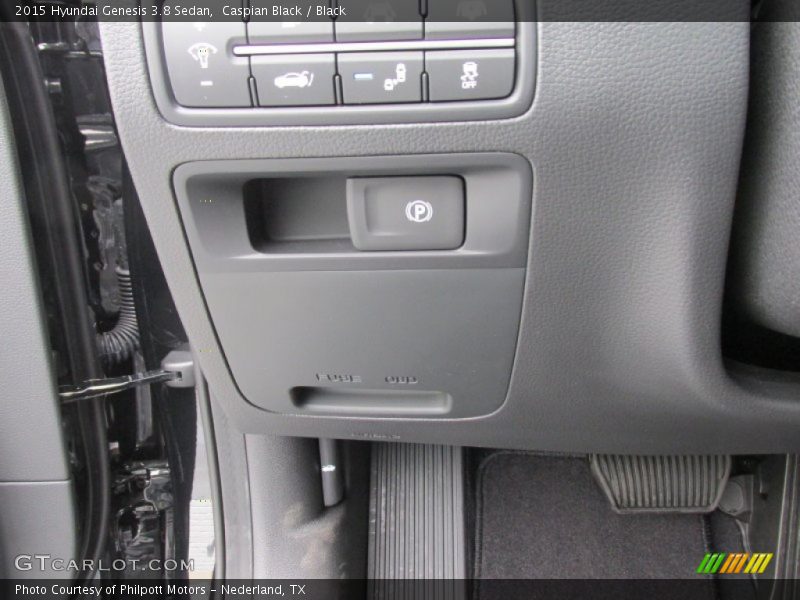 Caspian Black / Black 2015 Hyundai Genesis 3.8 Sedan