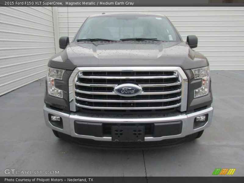 Magnetic Metallic / Medium Earth Gray 2015 Ford F150 XLT SuperCrew