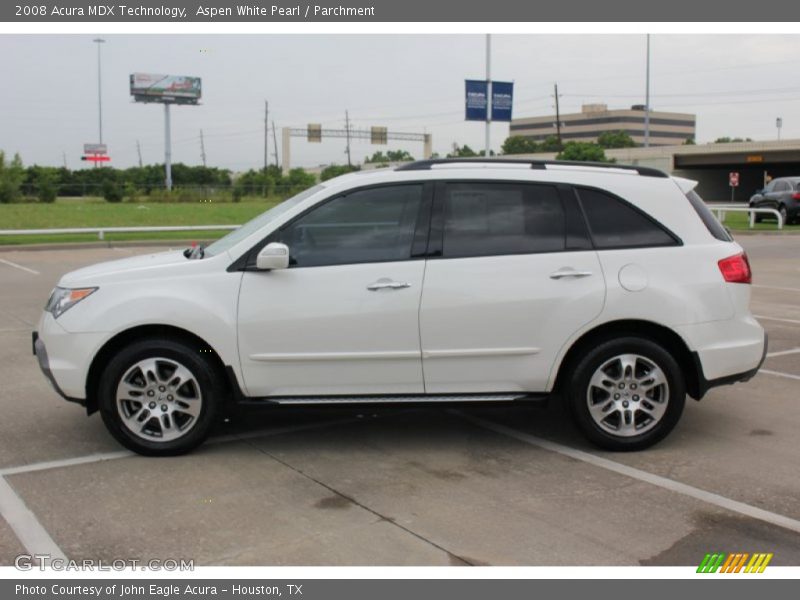 Aspen White Pearl / Parchment 2008 Acura MDX Technology