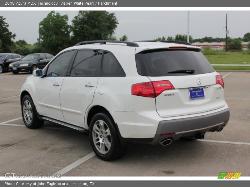 Aspen White Pearl / Parchment 2008 Acura MDX Technology