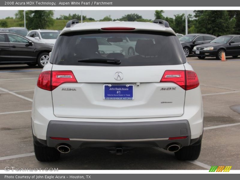 Aspen White Pearl / Parchment 2008 Acura MDX Technology
