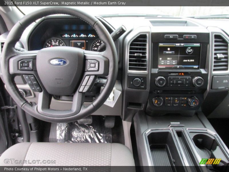 Magnetic Metallic / Medium Earth Gray 2015 Ford F150 XLT SuperCrew