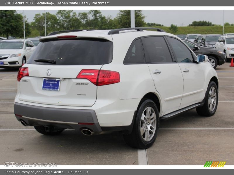 Aspen White Pearl / Parchment 2008 Acura MDX Technology