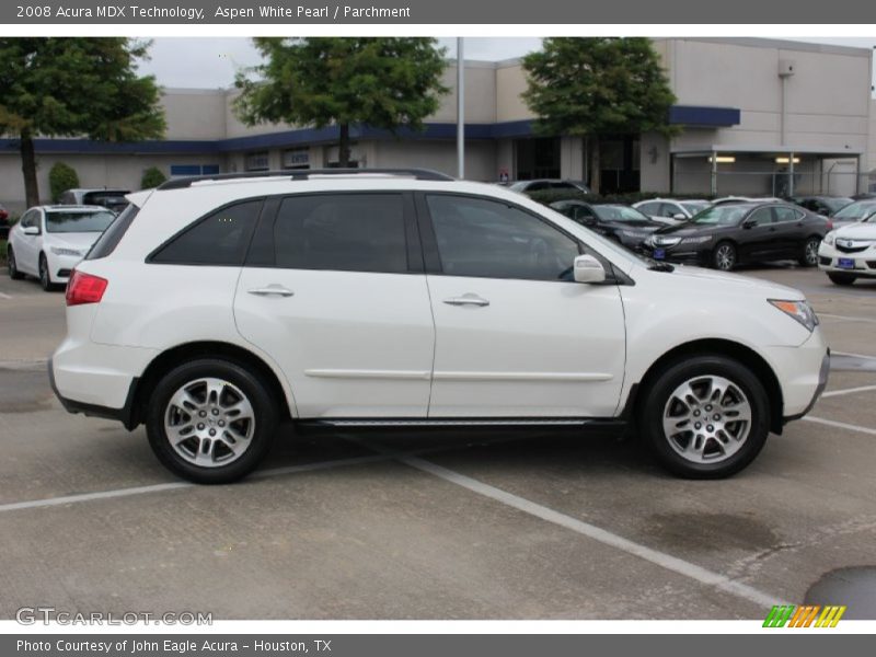 Aspen White Pearl / Parchment 2008 Acura MDX Technology