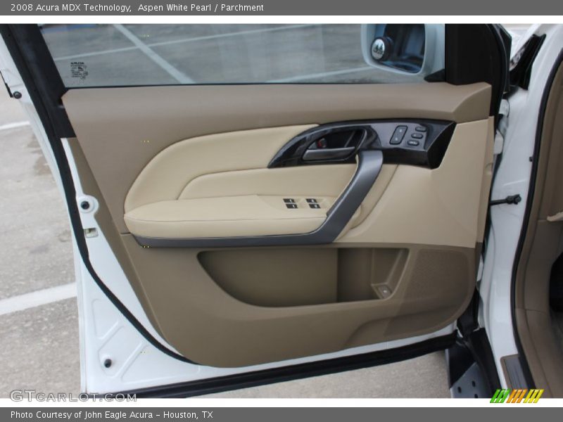 Aspen White Pearl / Parchment 2008 Acura MDX Technology