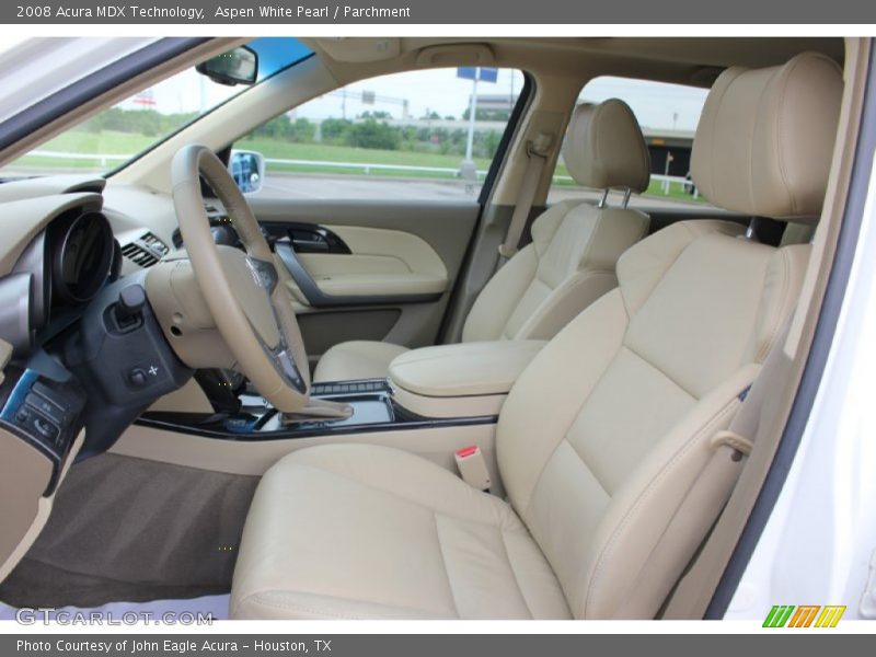 Aspen White Pearl / Parchment 2008 Acura MDX Technology